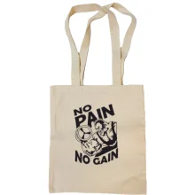 Сумка шоппер с бодибилдером «No pain no gain»