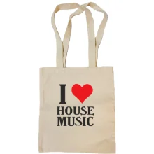 Сумка шоппер I love house music
