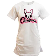 Туника с чихуахуа и розовой надписью «CHIHUAHUA»
