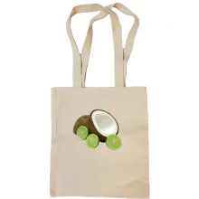Сумка шоппер с кокосом и лаймом