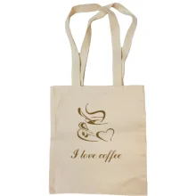 Сумка шоппер I love coffee