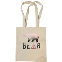 Сумка шоппер с медведицей Mama bear