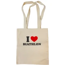 Сумка шоппер Я люблю Биатлон — I love Biathlon