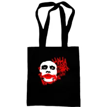 Сумка шоппер Joker smile Batman Ha ha ha