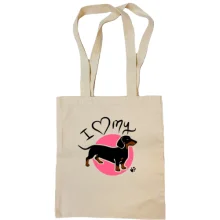Сумка шоппер I love my dog