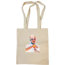 Сумка шоппер с Lil Peep и огнем