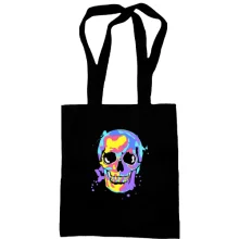Сумка шопер Skull pop art