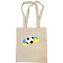 Сумка шоппер "Футбольный мяч на флаге"
