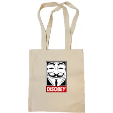 Сумка шоппер Disobey ananymus