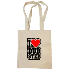 Сумка шоппер I love dub step