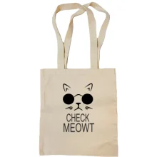 Сумка шоппер check meowt