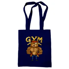 Сумка шоппер Gym с бульдогом (мульт)