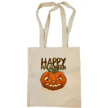 Сумка шопер з написом Happy Halloween