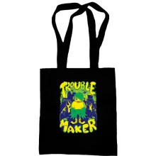 Сумка шопер Trouble Maker з монстром