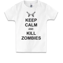 Детская футболка Keep Calm and kill zombies