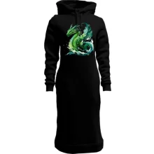 Худі сукня Green Dragon Art (2)