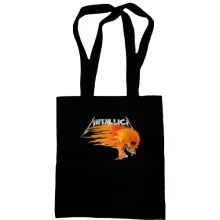 Сумка шоппер Metallica (с огненным черепом)