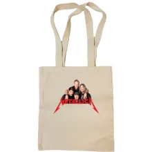 Сумка шоппер Metallica с фото участников группы