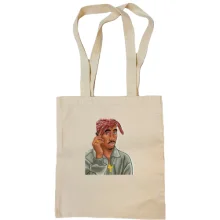 Сумка шоппер с 2PAC (иллюстрация)