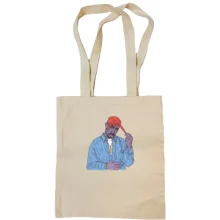 Сумка шоппер с 2PAC иллюстрация (2)