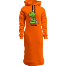 Худи платье с дракошей "Tree Rex"