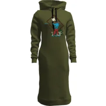 Худи платье с гуцулом 