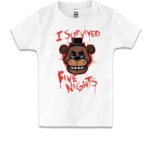 Детская футболка I survived Five Nights