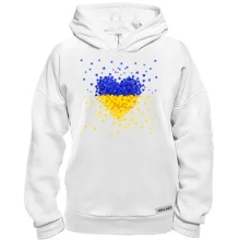 Худі BASE Жовто-сині сердечка