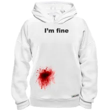 Худі BASE I'm fine (пляма збоку)