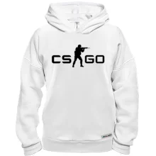 Худи BASE с логотипом CS GO и бойцом