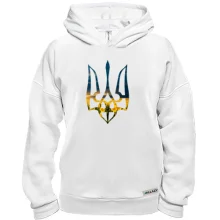 Худи BASE с тризубом из подсолнухов (вечер)
