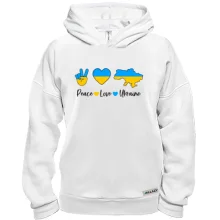 Худі BASE Peace Love Ukraine