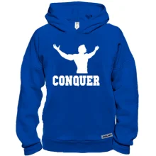 Худі BASE з атлетом і написом «Conquer»