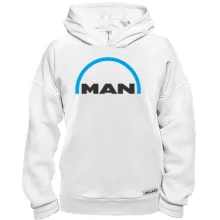 Худи BASE с логотипом MAN и синей дугой