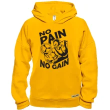 Худі BASE з бодібілдером «No pain no gain»
