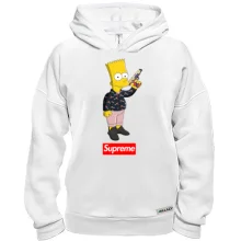 Худі BASE Барт Сімпсон з написом Supreme