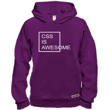 Худі BASE з написом "Css is awesome"