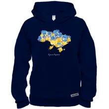 Худи BASE Украина единая (карта из цветов)
