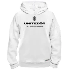 Худи BASE с гербом "united24 the power of freedom"