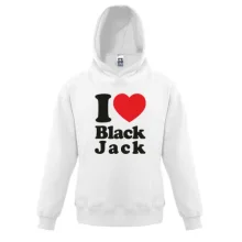 Детская толстовка I love Black Jack