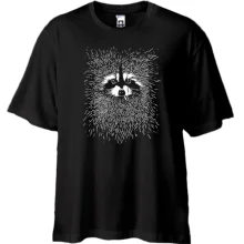 Футболка Oversize з мордочкою їжачка