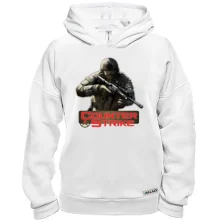 Худі BASE з бійцем і червоним логотипом Counter Strike