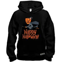 Худі BASE Halloween з відьмою на мітлі