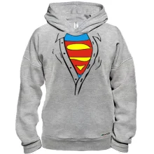 Худі BASE з розстебнутою сорочкою Superman