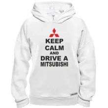 Худи BASE Keep calm and drive a Mitsubishi