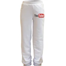 Детские трикотажные штаны с логотипом YouTube