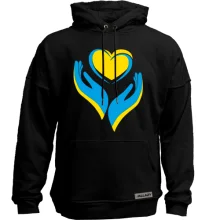 Худи без начеса Ukraine heart
