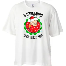 Футболка Oversize Я в очікуванні новорічного дива