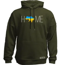 Худи без начеса с картой Украины - Home