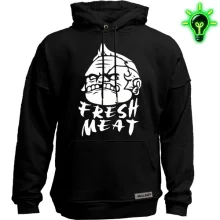 Худи без начеса Fresh meat (glow)